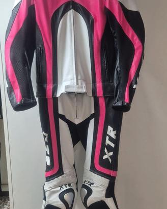 Tuta in pelle due pezzi taglia M nuova