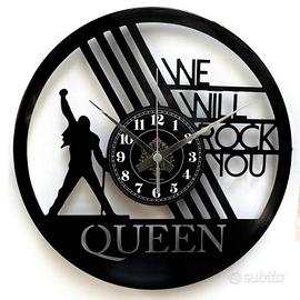 Orologio in vinile collez. queen we will rock you