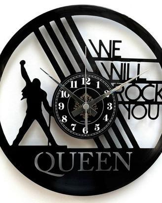 Orologio in vinile collez. queen we will rock you