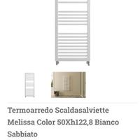 Termoarredo scalda salviette bianco sabbiato