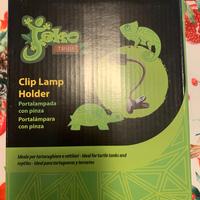 Portalampada con pinza ideale per tartarughiere