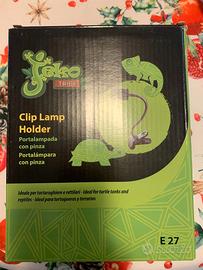 Portalampada con pinza ideale per tartarughiere