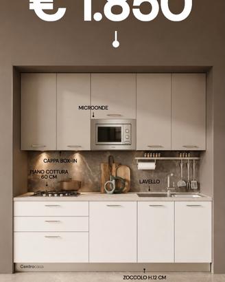 CUCINA 240 CM COMPLETA DI 3 ELETTRODOMESTICI