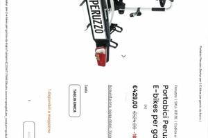 PORTABICI TRAINO GANCIO PER AUTO OMOLOGATO