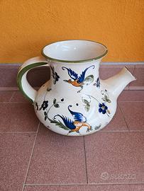 Vaso versatoio in ceramica Capodimonte