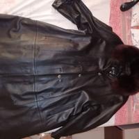 Cappotto in pelle donna