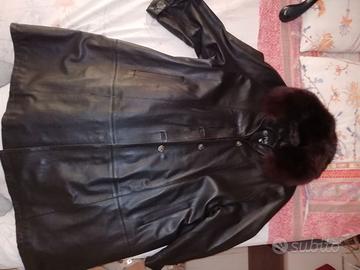 Cappotto in pelle donna