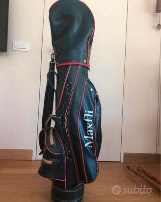 Borsa Golf Maxfli in vera pelle NUOVA vintage 1992