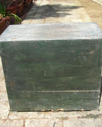 VECCHIA MADIA IN LEGNO CONTENITORE GRANO FARINA