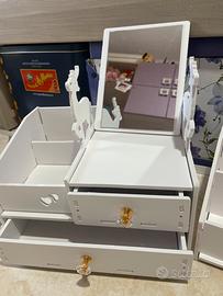 Organizer trucco specchiera shabby