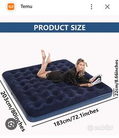 Letto matrimoniale gonfiabile