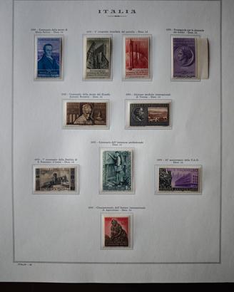 Italia - Raccolta Commemorativi 1955 