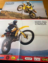 Poster moto sprint sul motocross, parte quarta