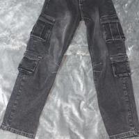 Pantaloni Cargo-Denim