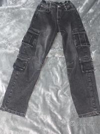Pantaloni Cargo-Denim