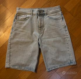 Pantaloncini corti Zara in jeans chiaro