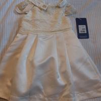 vestito elegante bianco  taglia 18 mesi