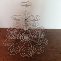 Portafrutta in filo metallico a 3 piani