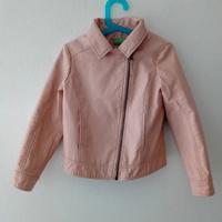 Giubbino/chiodo rosa bimba tg.S