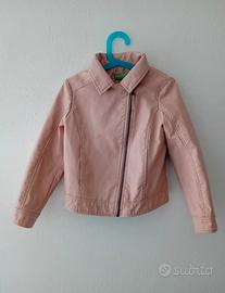 Giubbino/chiodo rosa bimba tg.S