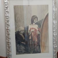 Litografia Alberto Sughi