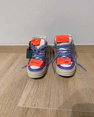Scarpe Off-white 3.0 off courit leather viola n.39