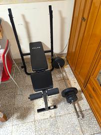 panca bilanciere più pesi