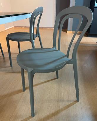 Sedie in plastica Caffè marca connubia