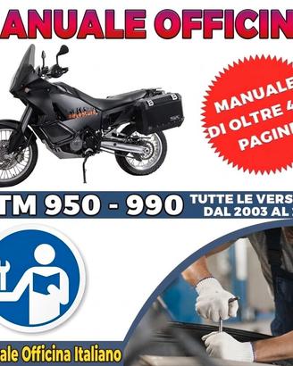Manuale officina KTM 950 - 990  2003 - 2013 ITA