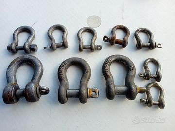 Set grillo diritto largo e a omega, zincato n. 32