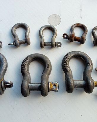 Set grillo diritto largo e a omega, zincato n. 32