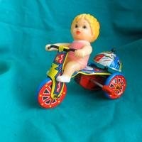 Triciclo in latta - vintage -funzionante