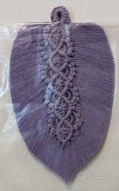foglia in macrame 