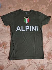 maglietta alpini taglia 10-12 anni
