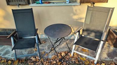 Set esterno tavolo e sedie