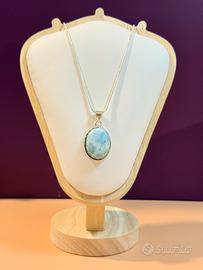 Ciondolo in Larimar naturale
