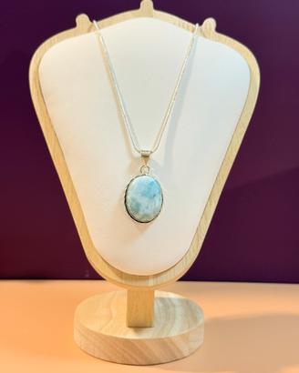 Ciondolo in Larimar naturale