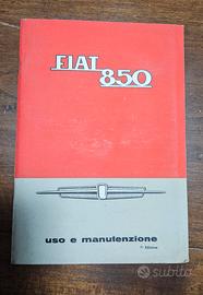 Libretto uso manutenzione Fiat 850