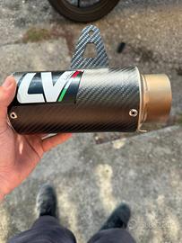 scarico ninja 500 leovince lv corsa carbon fiber
