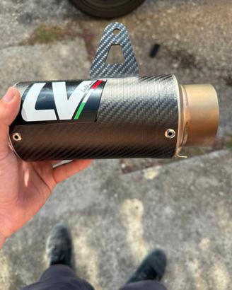 scarico ninja 500 leovince lv corsa carbon fiber