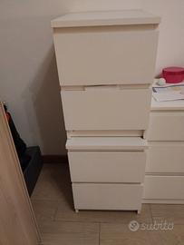 comodino Malm bianco 2