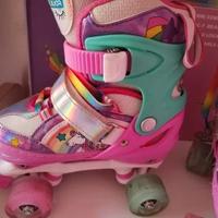 4-pejiijcr pattini a rotelle bambina unicorno