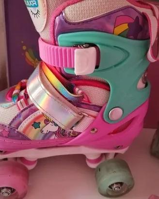 4-pejiijcr pattini a rotelle bambina unicorno