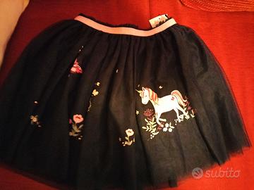 Gonna con tulle nuova 9 anni
