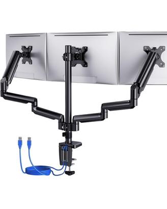 Supporto triplo monitor