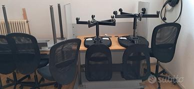 Stock di scrivanie e sedie da ufficio