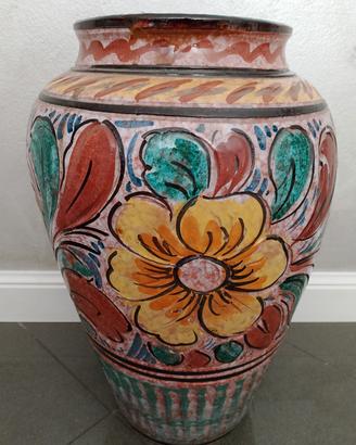 Vaso grande Orcio Giara Portaombrelli dec a mano