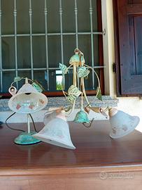 lampadario con bajour