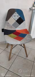 4 sedie patchwork