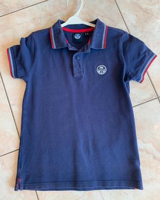 Polo North Sails blu 8 anni